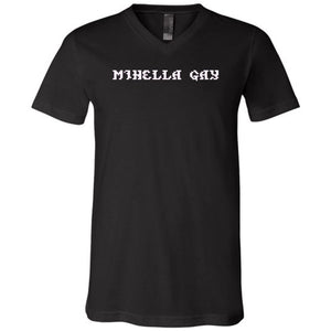 Mihella Gay Unisex Premium V-Neck Tee - Black / S