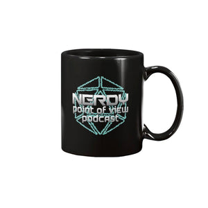 Nerdy Point of View Nerdy 20 D20 15oz Coffee Mug - Black / 15OZ - Nerdy Point of View