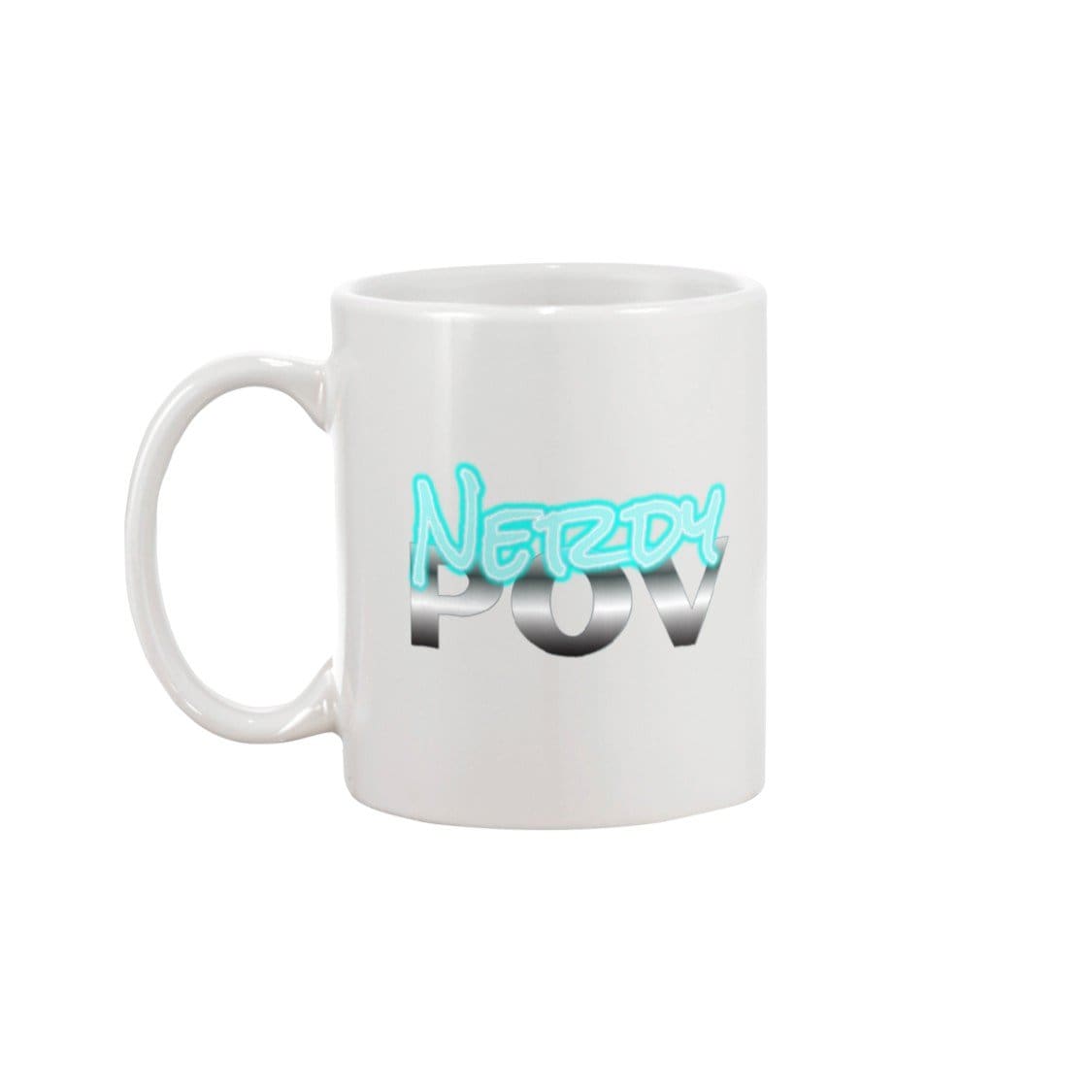 Nerdy Point of View Neon Nerd 15oz Coffee Mug - White / 15OZ - Nerdy Point of View
