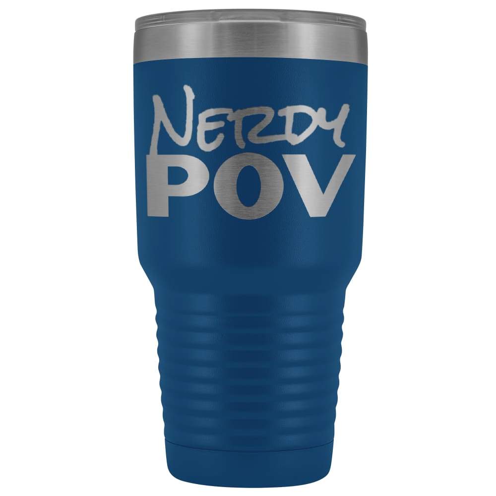 NerdyPOV Neon Nerd 30oz Vacuum Tumbler - Blue - Tumblers