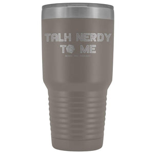 NerdyPOV Talk Nerdy D20 30oz Vacuum Tumbler - Pewter - Tumblers