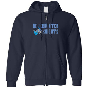 Neverwinter Knights V1 Unisex Zip Hoodie - Navy / S