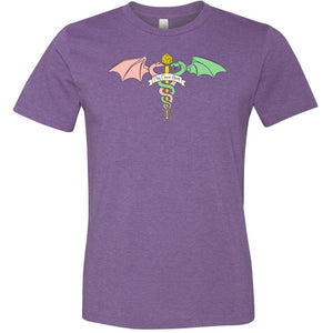 Play Cancer Away Unisex Premium Tee - Heather Team Purple / XS