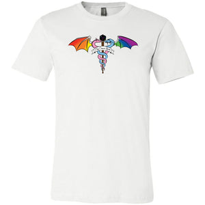 Play Cancer Away with Pride Unisex Premium Tee - White / XS