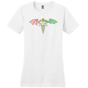 Play Cancer Away Womens Premium Tee - White / XS