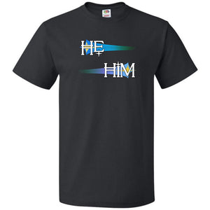 Pronoun Wishing Star He Him Unisex Classic Tee - Black / S - SoMattyGameZ