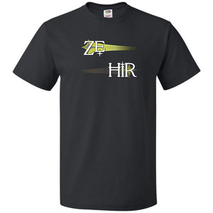 Pronoun Wishing Star Ze Hir Unisex Classic Tee - Black / S - SoMattyGameZ