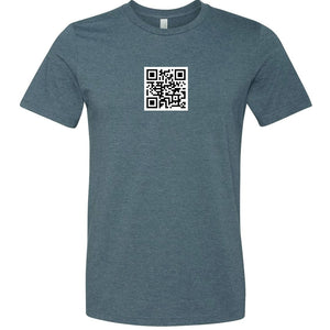 QR Code Unisex Premium Tee - Heather Slate / XS
