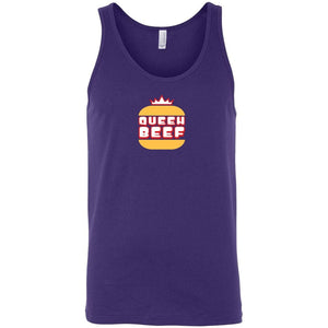 Queen Beef Retroverse Logo Unisex Classic Tank - Team Purple / S