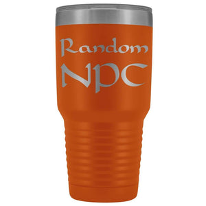 Random NPC v1 30 oz Vaccum Tumbler - Orange - Tumblers