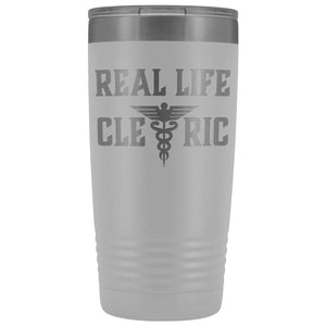 Real Life Cleric 20oz Vacuum Tumbler - White - Tumblers