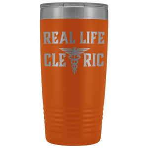 Real Life Cleric 20oz Vacuum Tumbler - Orange - Tumblers