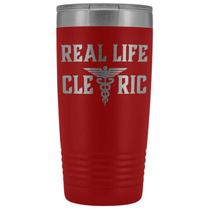 Real Life Cleric 20oz Vacuum Tumbler - Red - Tumblers