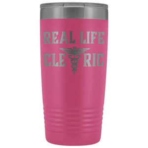 Real Life Cleric 20oz Vacuum Tumbler - Pink - Tumblers