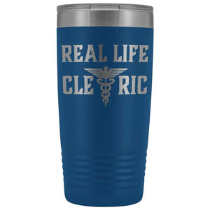 Real Life Cleric 20oz Vacuum Tumbler - Blue - Tumblers