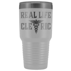 Real Life Cleric 30oz Vacuum Tumbler - White - Tumblers