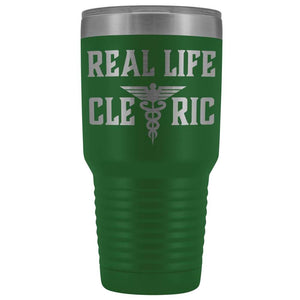 Real Life Cleric 30oz Vacuum Tumbler - Green - Tumblers