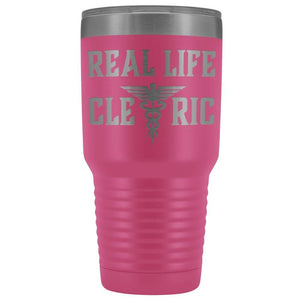 Real Life Cleric 30oz Vacuum Tumbler - Pink - Tumblers