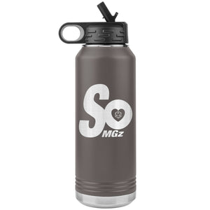 SoMattyGameZ Logo 32oz Vacuum Tumbler - Pewter - Tumblers