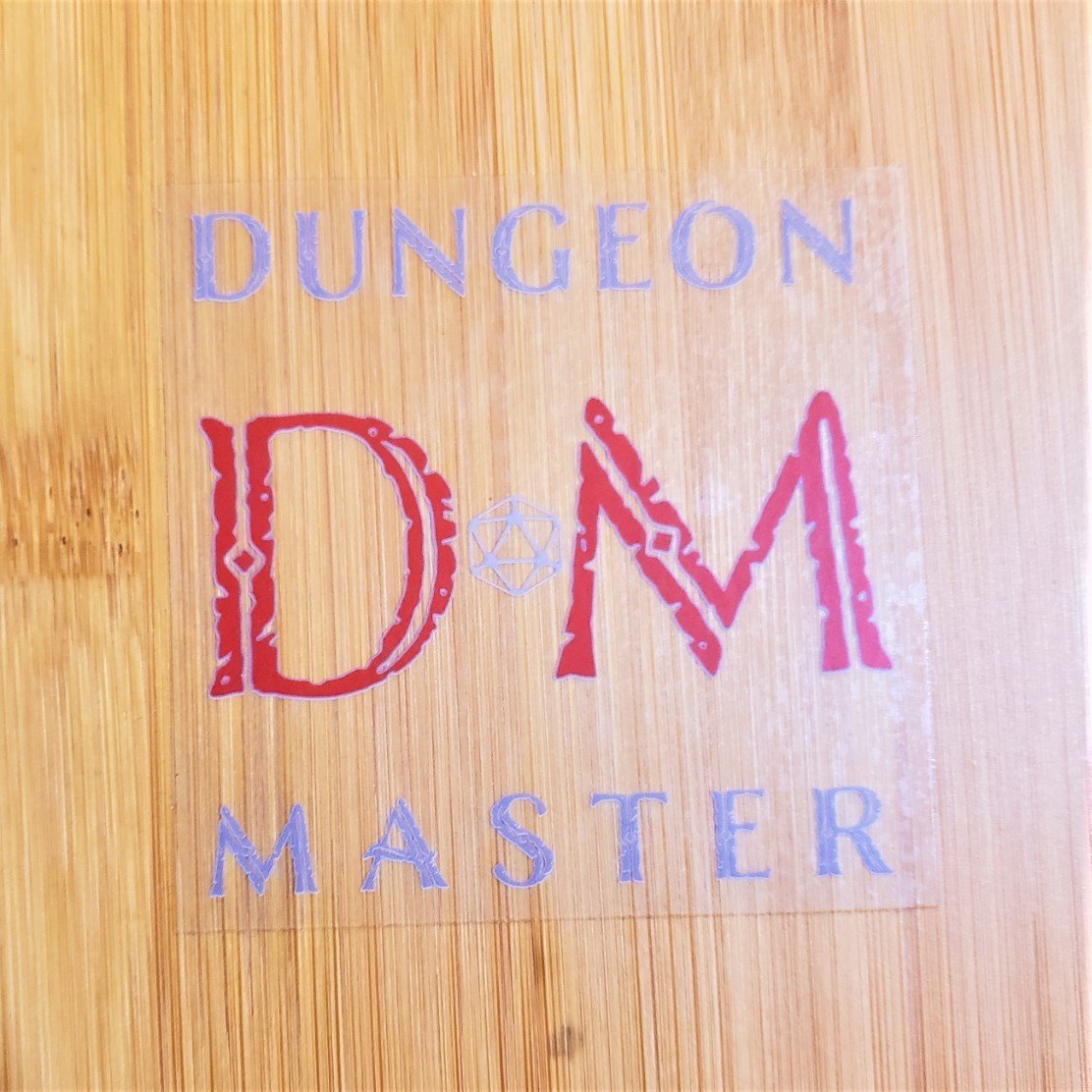 SoNERDMade Dungeon Master DM Ancient Clear Vinyl Sticker - SoNERDMade