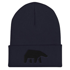 SoulBearRPG Black Bear Logo Cuffed Beanie / Tuque - Navy