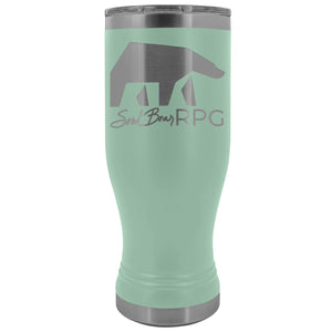 SoulBearRPG Signature Bear Logo 20oz Boho Vacuum Tumbler - Teal - Tumblers