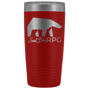 SoulBearRPG Signature Bear Logo 20oz Vacuum Tumbler - Red - Tumblers