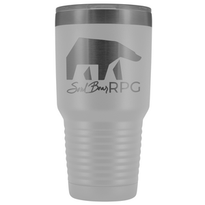 SoulBearRPG Signature Bear Logo 30oz Vacuum Tumbler - White - Tumblers