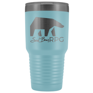 SoulBearRPG Signature Bear Logo 30oz Vacuum Tumbler - Light Blue - Tumblers