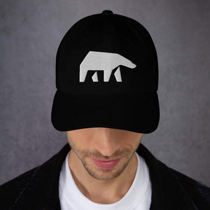 SoulBearRPG White Bear Logo Classic Dad Cap - Black - SoulBearRPG