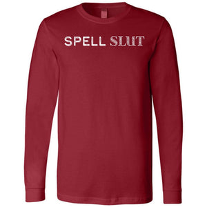 Spell Slut Unisex Premium Long Sleeve Tee - Cardinal / S