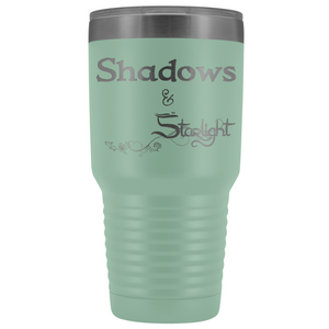 The Lady Auri - Shadows & Starlight 30oz Vacuum Tumbler - Teal - The Lady Auri