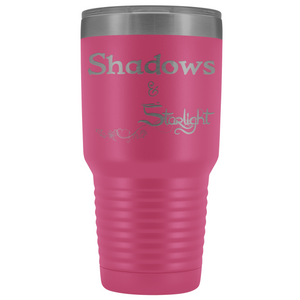 The Lady Auri - Shadows & Starlight 30oz Vacuum Tumbler - Pink - The Lady Auri
