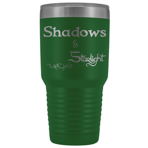 The Lady Auri - Shadows & Starlight 30oz Vacuum Tumbler - Green - The Lady Auri