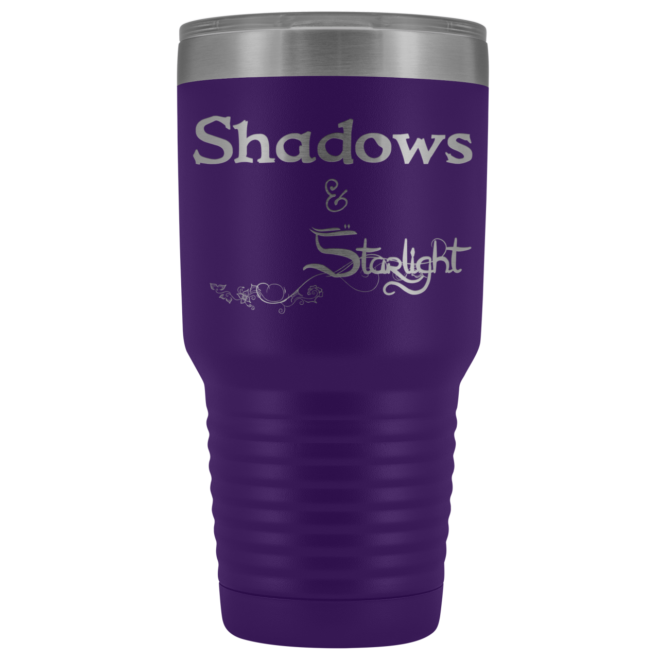 The Lady Auri - Shadows & Starlight 30oz Vacuum Tumbler - Purple - The Lady Auri