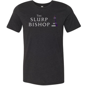 The Slurp Bishop Unisex Premium Tee - Black Heather / XS