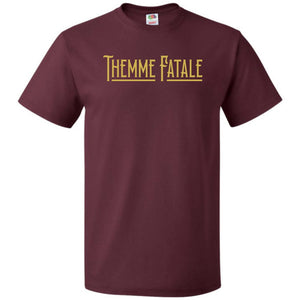 Themme Fatale Vintage Unisex Classic Tee - Maroon / S