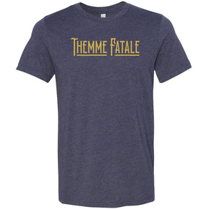 Themme Fatale Vintage Unisex Premium Tee - Heather Midnight Navy / XS