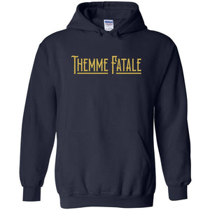 Themme Fatale Vintage Unisex Pullover Hoodie - Navy / S