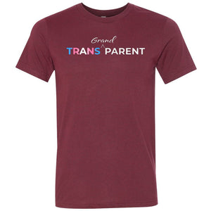 Trans Grand Parent Unisex Premium Tee - Heather Cardinal / XS