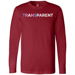 TransPARENT Unisex Premium Long Sleeve Tee - Cardinal / S
