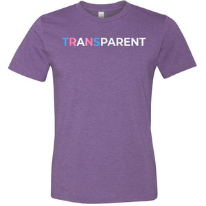 TransPARENT Unisex Premium Tee - Heather Team Purple / XS