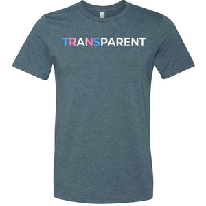TransPARENT Unisex Premium Tee - Heather Slate / XS