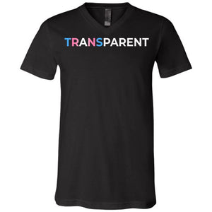 TransPARENT Unisex Premium V-Neck Tee - Black / S