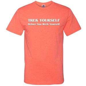 Trek Yourself Unisex Classic Tee - Retro Heather Coral / S