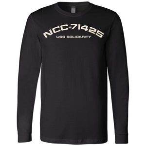 USS Solidarity Registry Unisex Premium Long Sleeve Tee - Black / XS