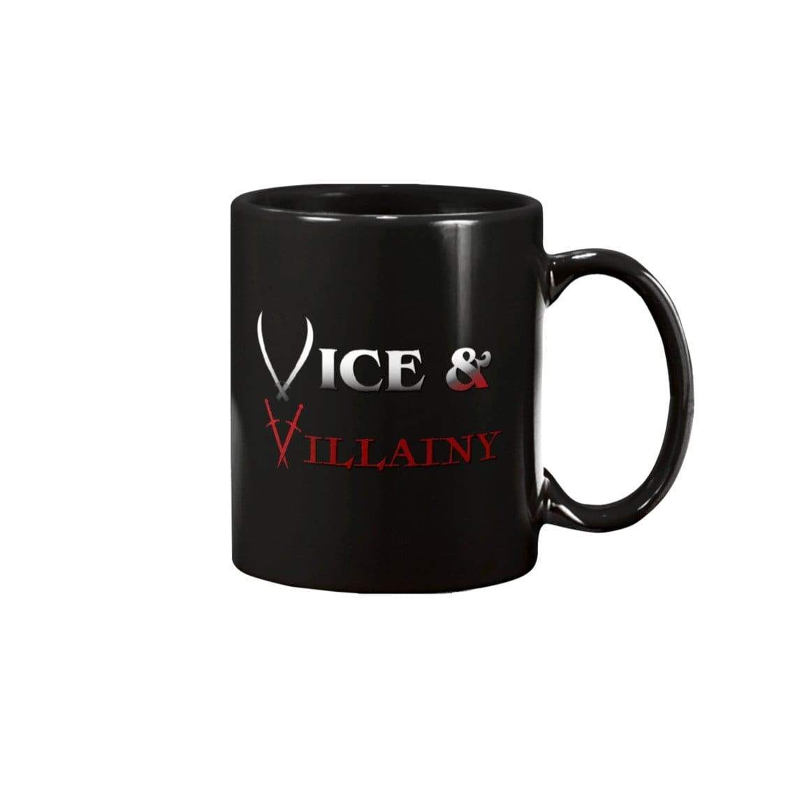 Vice & Villainy Text Logo 15oz Coffee Mug - Black / 15OZ - Mugs