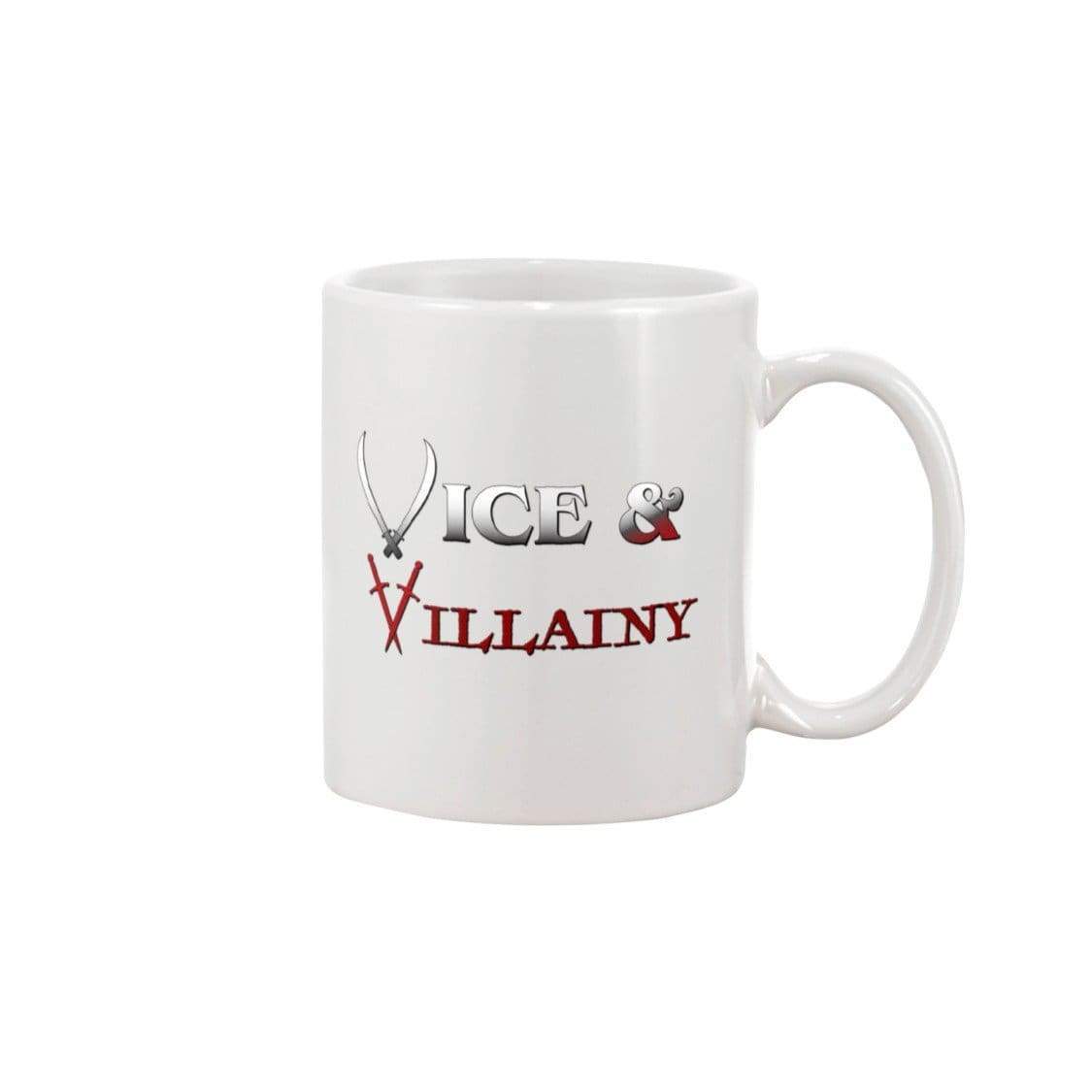 Vice & Villainy Text Logo 15oz Coffee Mug - White / 15OZ - Mugs