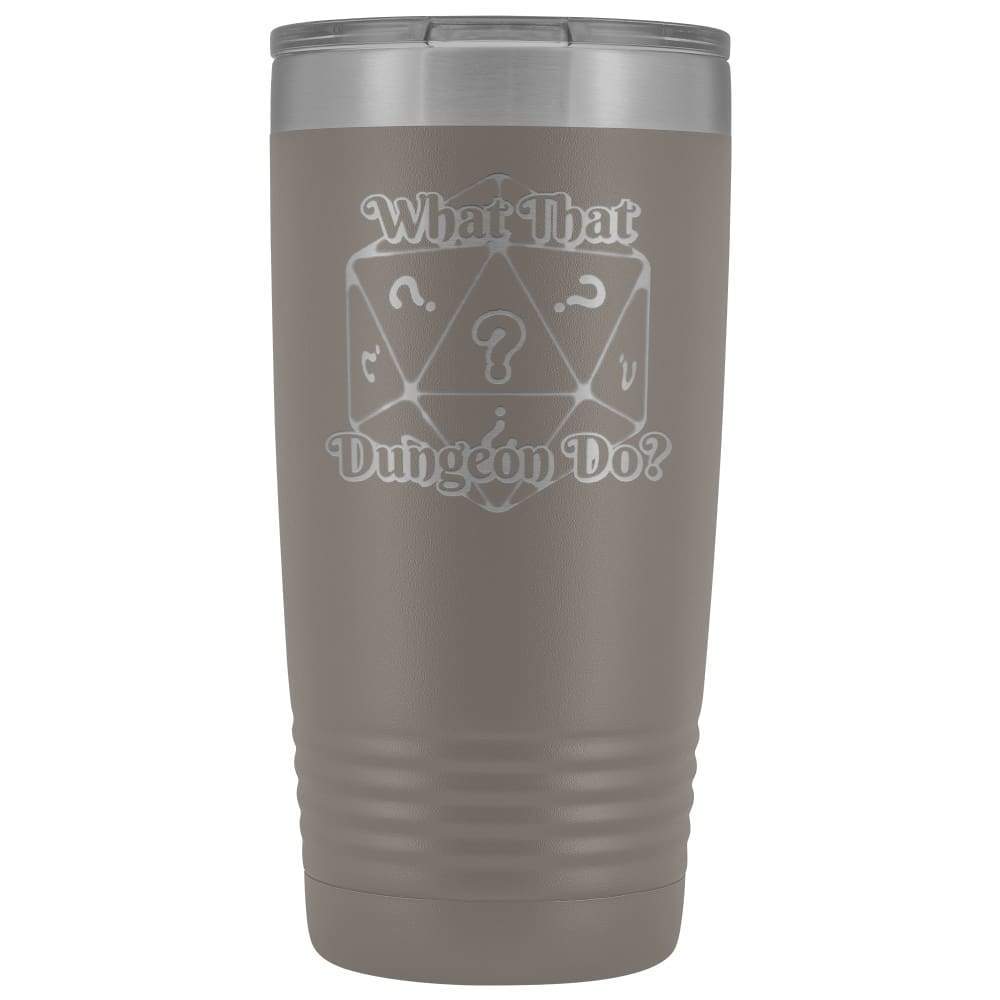 What That Dungeon Do Podcast Logo 20oz Vacuum Tumbler - Pewter - Tumblers