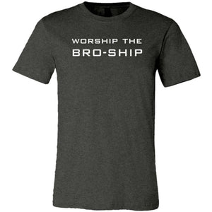 Worship The Bro-Ship Unisex Premium Tee - Dark Grey Heather / XS